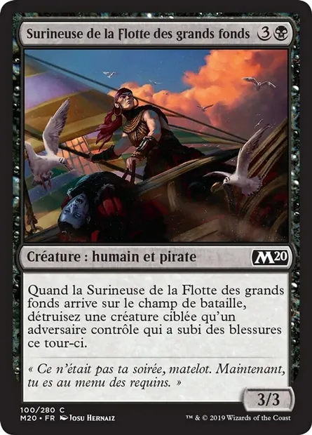 Surineuse de la Flotte des grands fonds, carte Magic M20 100 — extension Core Set 2020