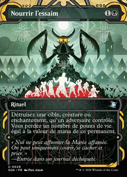 Nourrir l'essaim, carte Magic SOA 29 — extension Secrets of Strixhaven Mystical Archive