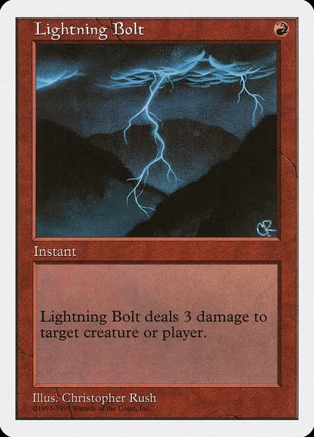 Foudre, carte Magic ATH 43 — extension Anthologies