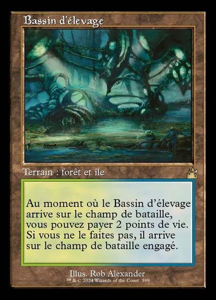 Bassin d'élevage, carte Magic RVR 399 — extension Ravnica Remastered