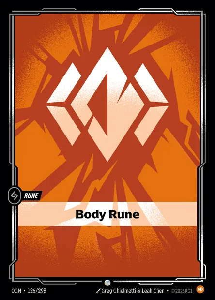 Body Rune, carte Riftbound OGN 126 — extension Origins