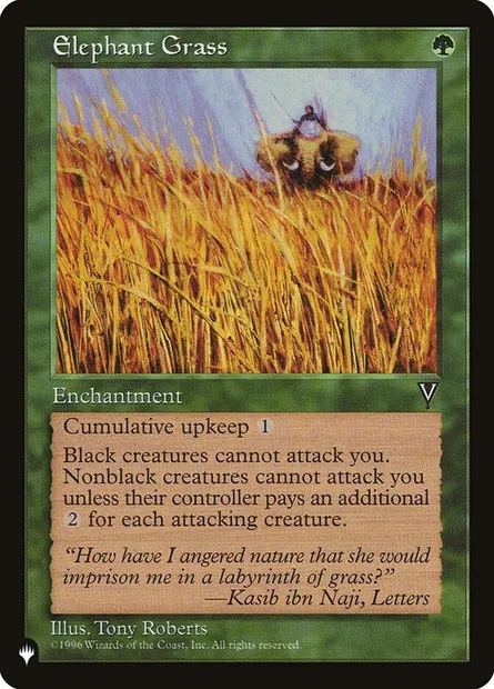 Elephant Grass, Magic card PLST VIS-104 — The List set