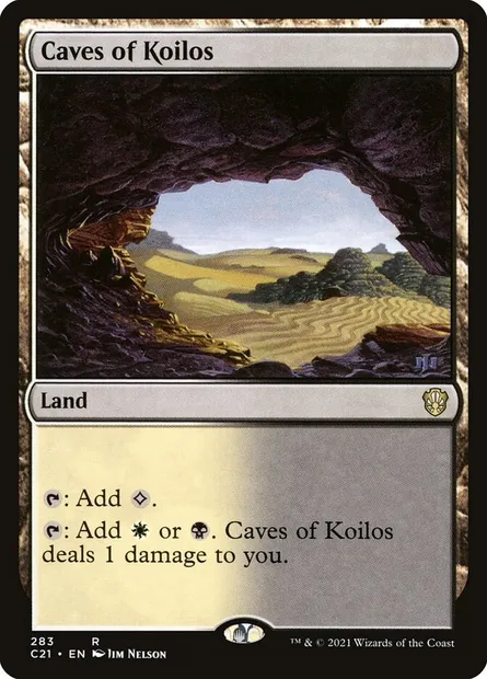 Caves of Koilos, Magic card C21 283 — Commander 2021 set