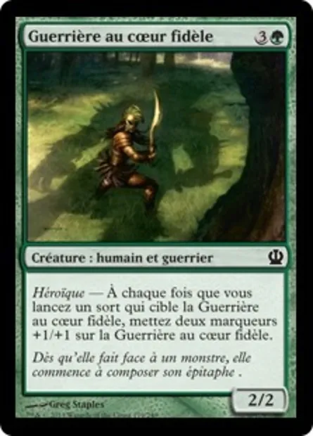 Guerrière au cœur fidèle, carte Magic THS 179 — extension Theros