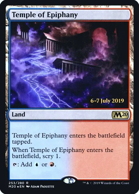 Temple de la révélation, carte Magic PM20 253s — extension Core Set 2020 Promos
