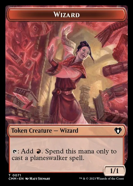 Wizard, Magic card TCMM 71 — Commander Masters Tokens set