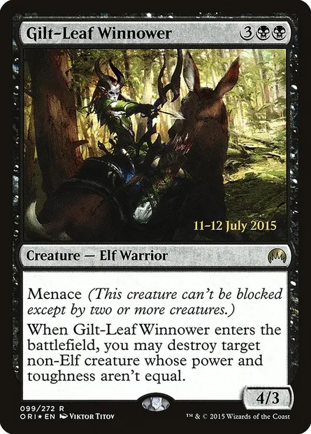 Gilt-Leaf Winnower, Magic card PORI 99s — Magic Origins Promos set