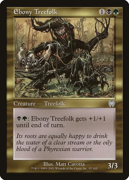 Sylvin d'ébène, carte Magic APC 97 — extension Apocalypse
