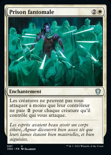 Prison fantomale, carte Magic VOC 87 — extension Crimson Vow Commander