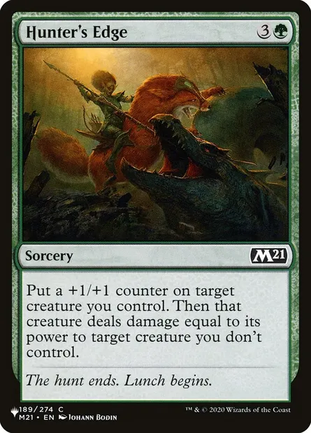 Hunter's Edge, Magic card PLST M21-189 — The List set