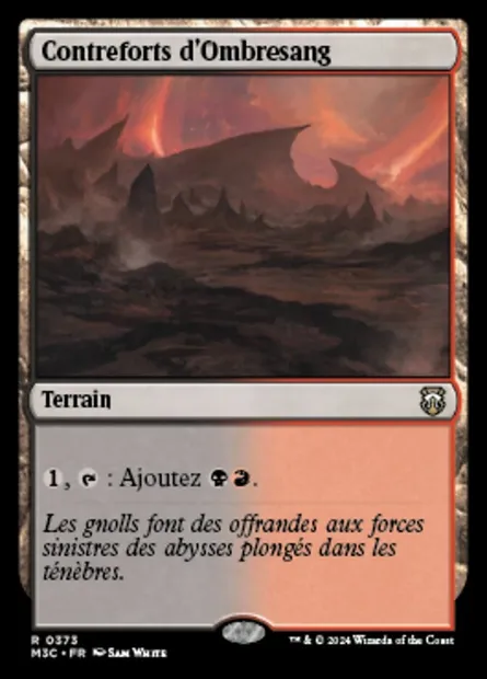Contreforts d'Ombresang, carte Magic M3C 373 — extension Modern Horizons 3 Commander