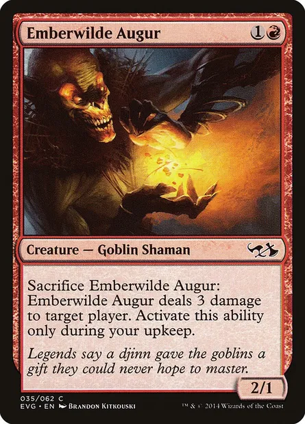Emberwilde Augur, Magic card EVG 35 — Duel Decks Anthology: Elves vs. Goblins set