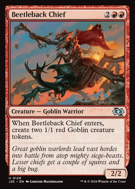 Beetleback Chief, Magic card J25 129 — Foundations Jumpstart set