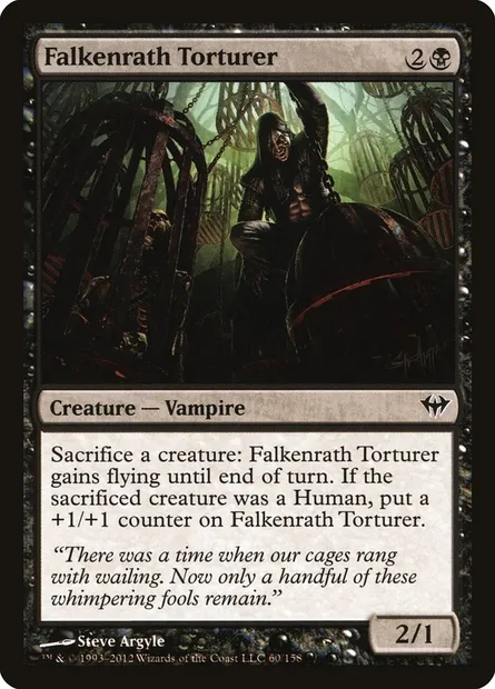 Falkenrath Torturer, Magic card DKA 60 — Dark Ascension set