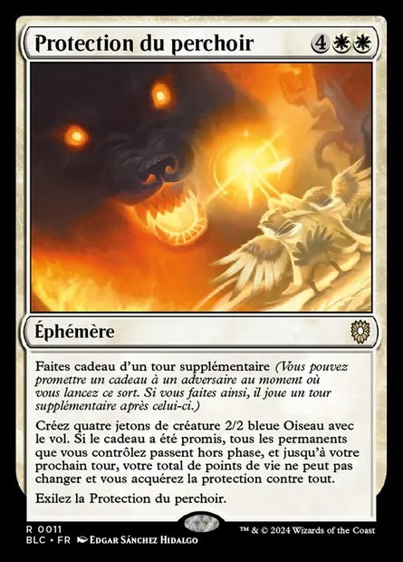 Protection du perchoir, carte Magic BLC 11 — extension Bloomburrow Commander