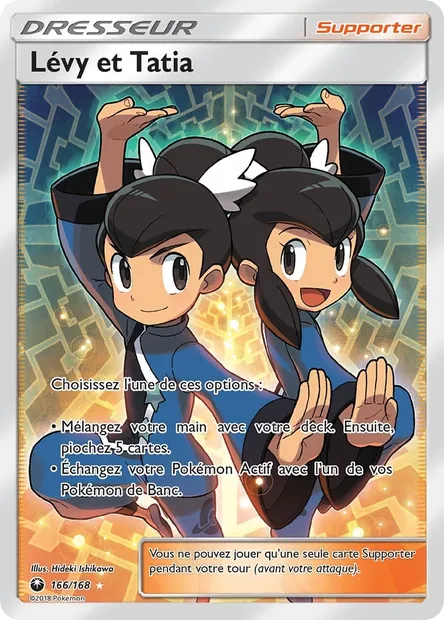 Lévy et Tatia, carte Pokémon CES 166 — extension Tempête Céleste