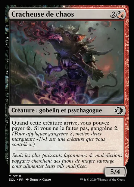 Cracheuse de chaos, carte Magic ECL 210 — extension Lorwyn Eclipsed