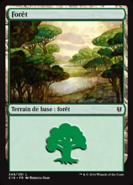 Forêt, carte Magic C16 349 — extension Commander 2016