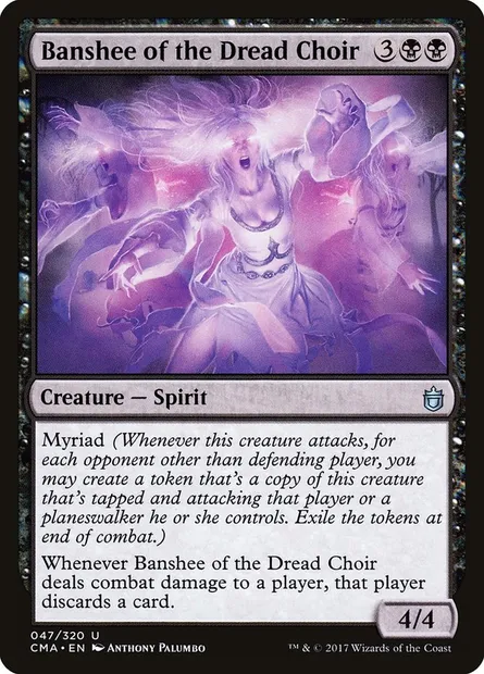 Banshee du chœur de l'effroi, carte Magic CMA 47 — extension Commander Anthology