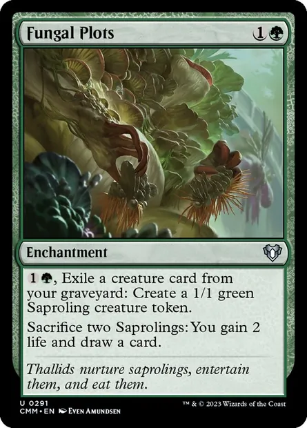 Fungal Plots, Magic card CMM 291 — Commander Masters set