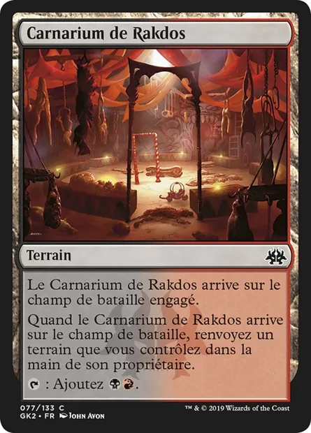 Carnarium de Rakdos, carte Magic GK2 77 — extension RNA Guild Kit