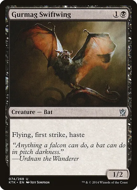 Gurmag Swiftwing, Magic card KTK 74 — Khans of Tarkir set