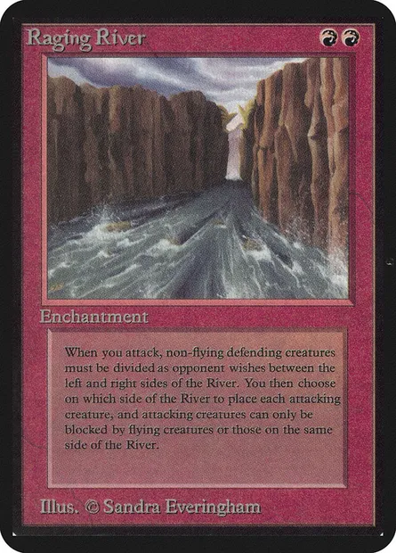 Raging River, carte Magic LEA 168 — extension Limited Edition Alpha