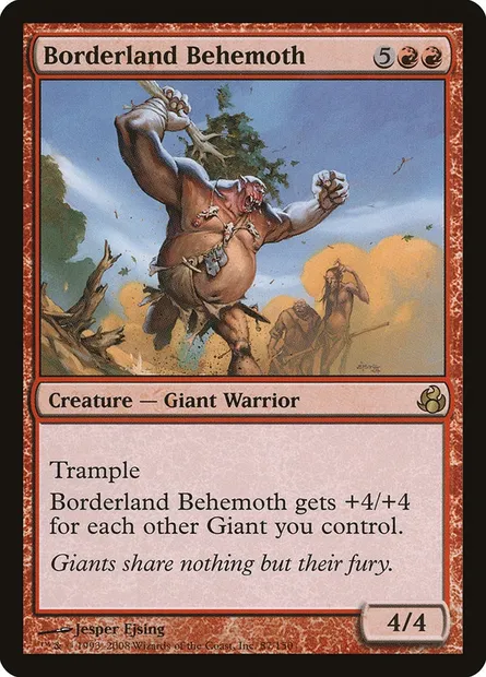 Borderland Behemoth, Magic card MOR 87 — Morningtide set