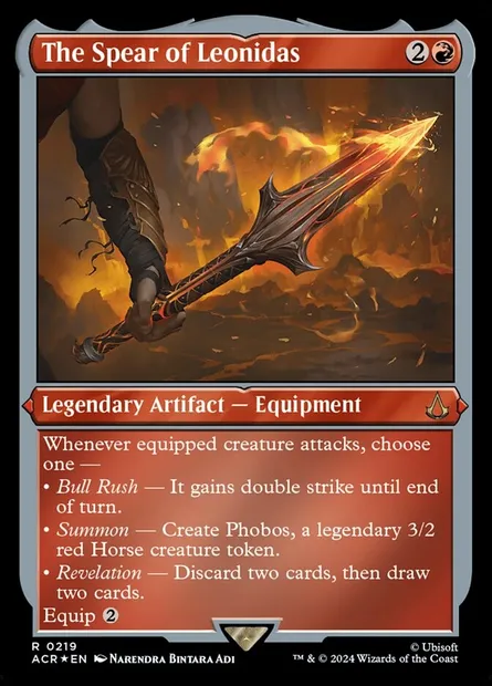 The Spear of Leonidas, Magic card ACR 219 — Assassin's Creed set
