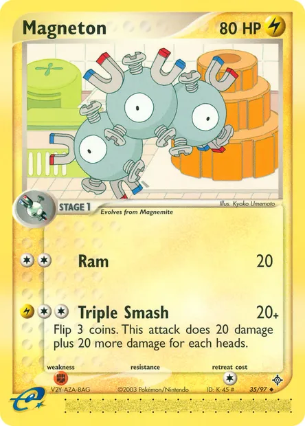 Magneton, Pokémon card DR 35 — Dragon set