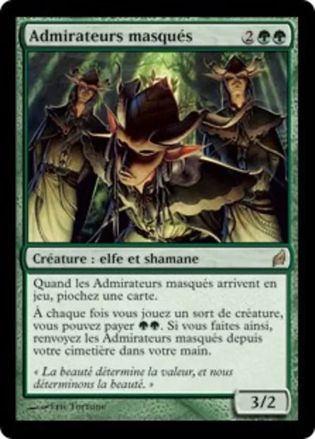 Admirateurs masqués, carte Magic LRW 230 — extension Lorwyn
