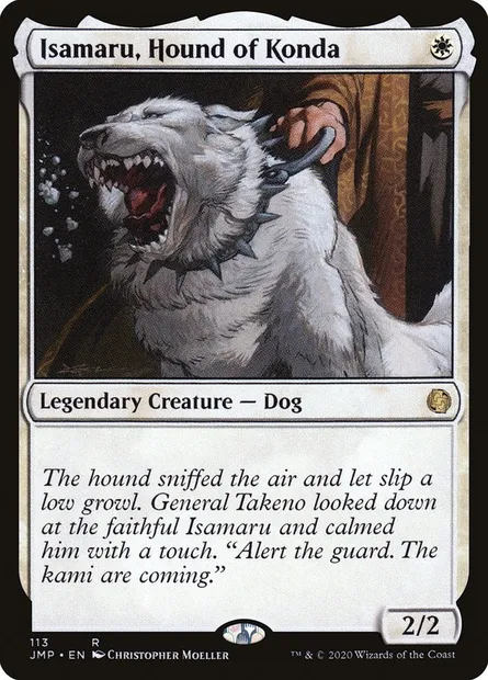 Isamaru, Hound of Konda, Magic card JMP 113 — Jumpstart set