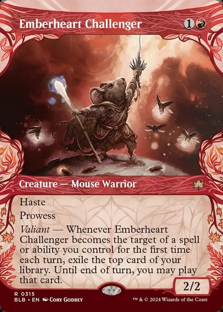 Emberheart Challenger, Magic card BLB 315 — Bloomburrow set