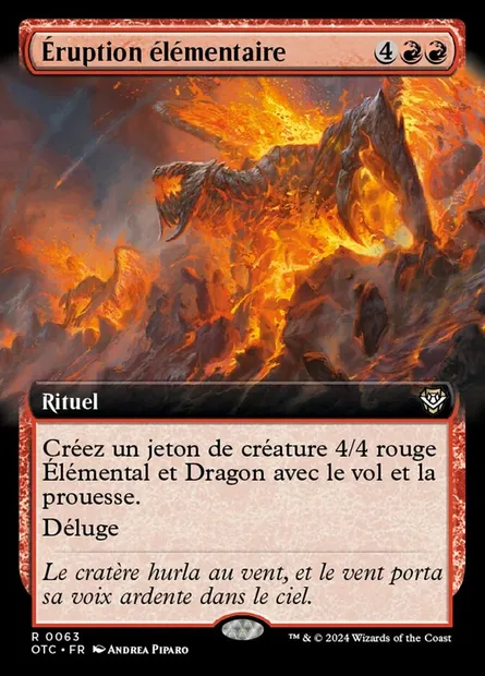 Éruption élémentaire, carte Magic OTC 63 — extension Outlaws of Thunder Junction Commander