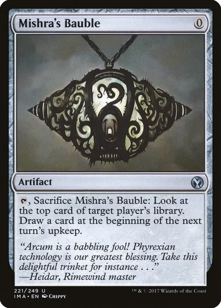 Mishra's Bauble, Magic card IMA 221 — Iconic Masters set
