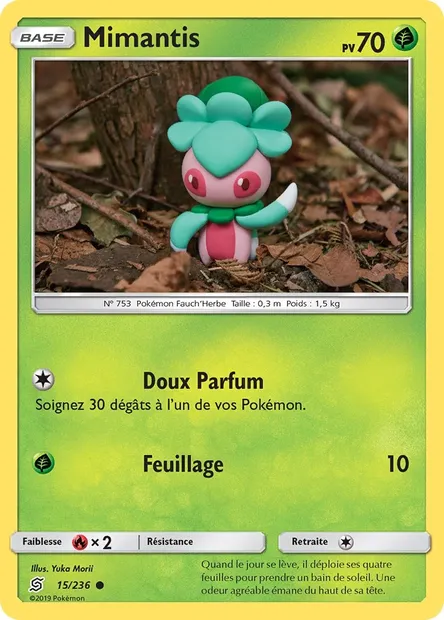 Mimantis, carte Pokémon UNM 15 — extension Harmonie des Esprits