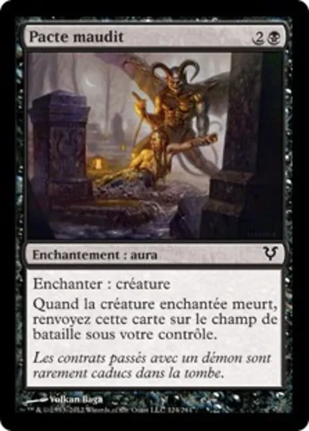 Pacte maudit, carte Magic AVR 124 — extension Avacyn ressuscitée