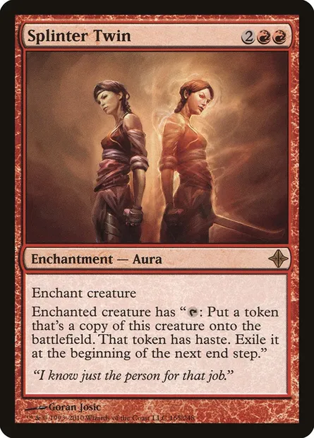 Splinter Twin, Magic card ROE 165 — Rise of the Eldrazi set