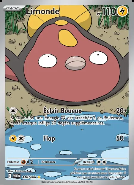Limonde, carte Pokémon WHT 118 — extension Flamme Blanche