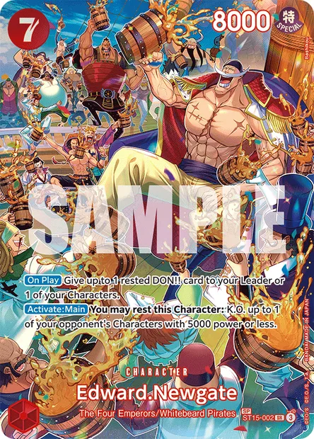 Edward.Newgate, One Piece card ST15-002 — Red Edward.Newgate set