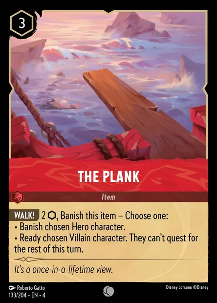 The Plank, Disney Lorcana card CH4-133 — Ursula's Return set