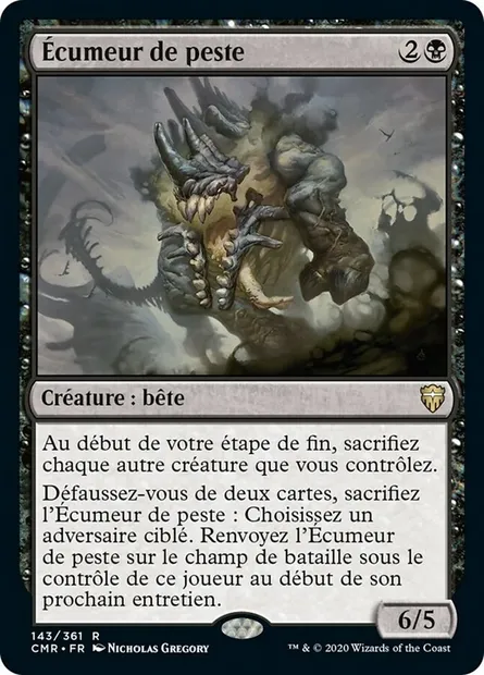 Écumeur de peste, carte Magic CMR 143 — extension Commander Legends