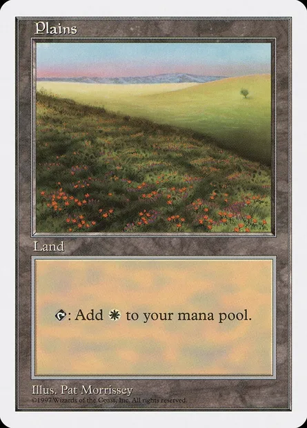 Plains, Magic card 5ED 431 — Fifth Edition set