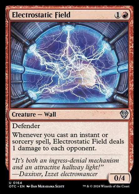 Electrostatic Field, Magic card OTC 164 — Outlaws of Thunder Junction Commander set
