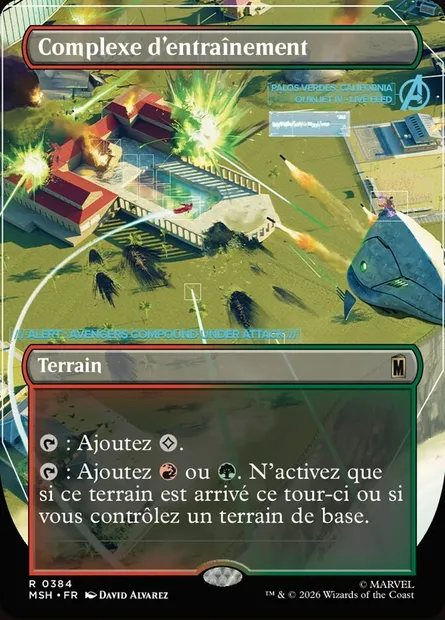 Complexe d'entraînement, carte Magic MSH 384 — extension Marvel Super Heroes