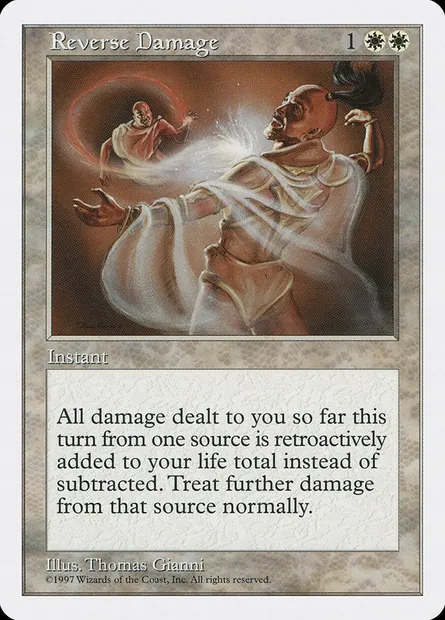 Reverse Damage, Magic card 5ED 55 — Fifth Edition set