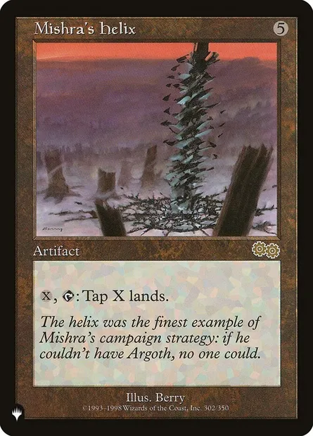 Hélice de Mishra, carte Magic PLST USG-302 — extension The List