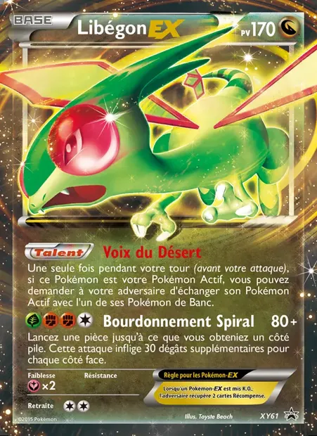 Libégon EX, carte Pokémon XY 61 — extension Promo XY