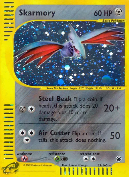 Skarmory, Pokémon card EX 27 — Expedition Base Set set