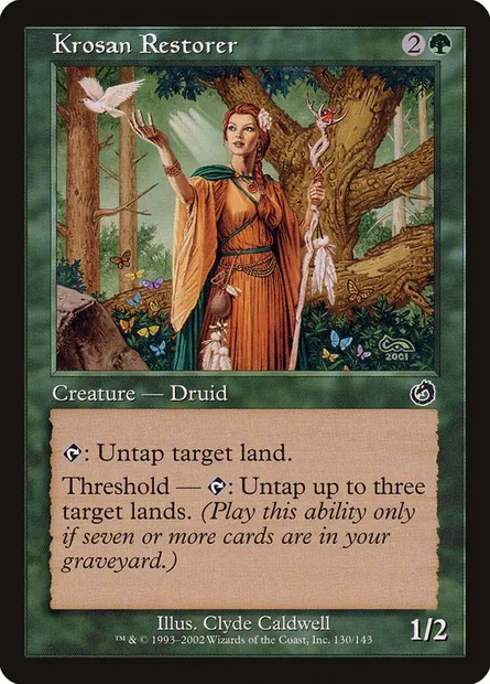Krosan Restorer, Magic card TOR 130 — Torment set
